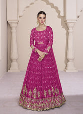 Exquisite Gown in Pink Colour
